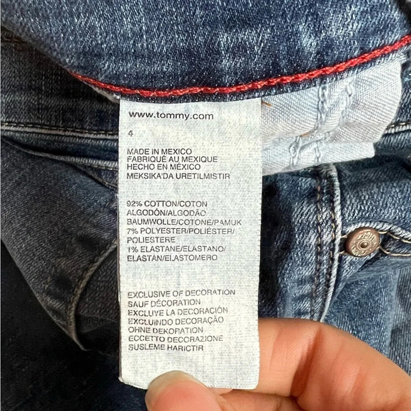 Tommy hilfiger crop Light Blue jeans womens Size 4 - Picture 7 of 9